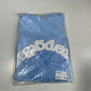 Sky Blue Sp5der Web Hoodie